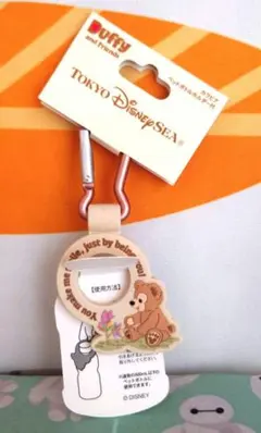 未使用品　ディズニーシー　ダッフィー　カラビナペットボトルホルダー付き