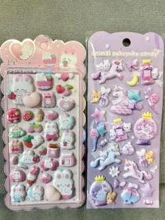 【早い者勝ち！新品未使用】破格！うさぎ　ユニコーン　くま　ぷくぷく　おしりシール