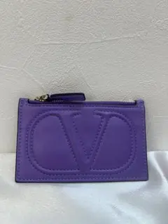 VALENTINO カードケース コインケース パープル