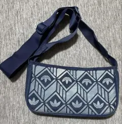 adidas　カバン　デニム　総柄