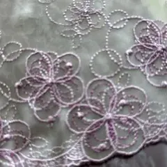 3m ラメ糸　チュールレース *お8-93