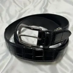 GINZA Global Style ブラックレザーベルト