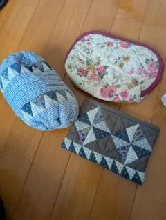 ハンドメイドポーチ　3点まとめて