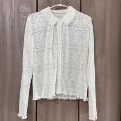 【美品】beauty&youth レース シャツ カーディガンのサムネイル