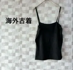 ✨海外古着✨黒いキャミソール レディース カジュアル