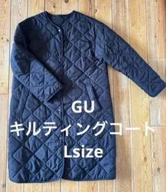 GU ブラック ロングコート Lサイズ