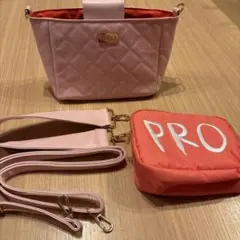 MIRAN(望蘭)桜キルティングバッグとミニポーチ