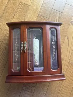 木製オルゴール付きアクセサリーケース