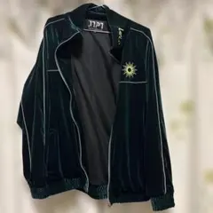 極美品 JTPT 伊藤裕樹 ベロア セットアップ RIZIN L 緑 太陽刺繍