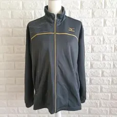MIZUNO ミズノ ジャージジャケット 黒金 Mのサムネイル