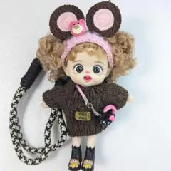 ドールキーホルダー　人形　ドール　じゃらじゃら　チャーム　韓国 くま