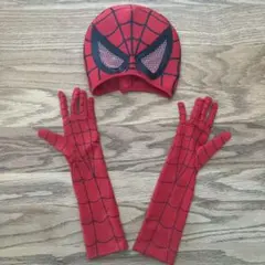 USJ ユニバ　スパイダーマン　コスチューム　子供　コスプレ　マスク　グローブ