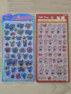 うるちゅるポップシール　エンジェルブルー　ボンボンドロップシールミニ　キティ