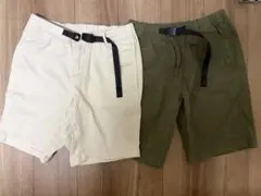 カーキ・ホワイト2着セット グラミチNN-SHORT ショーツショートパンツのサムネイル