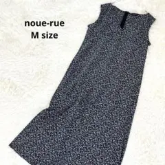 ヌール ロングワンピース 小花柄 春夏 ノースリーブ 上品 ペチコート付 黒