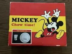希少　未使用　ミッキーマウス　カップ＆プレートセット（赤）