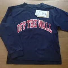 VANS K OTW Logo L Tee M ネイビー140センチ
