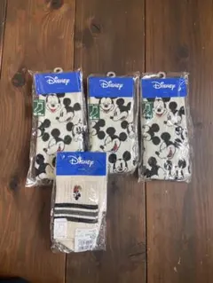 【新品】ディズニー　ミッキー キッズ靴下４枚セット