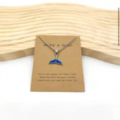 【人気商品】 ホエールテール　鯨　ネックレス　くじら　森七菜　ドラマ