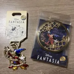 ディズニー ミッキー ファンタジア 85周年 ミラー キーホルダー