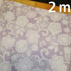 R589. 花柄レース風生地 ２m