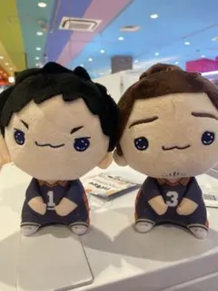 東峰旭　澤村大地　ハイキュー!!もちぴこぬいぐるみ⑤　２種セット