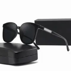 【人気商品】サングラス　ブラック　ユニセックス　伊達メガネ　眼鏡　紫外線対策