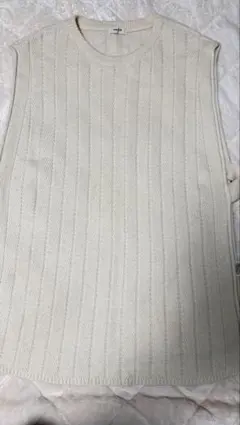 studioCLIP アイボリー ニットベスト