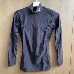 ブラック 長袖ハイネック テニスウェア