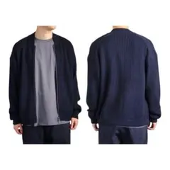 ネイビー カーディガン