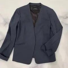 【美品】green lable relaxing ノーカラージャケット　38