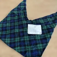 Ralph Lauren あずま　エコバッグ　グリーンブルー　チェックのサムネイル