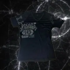 y2k opium お兄系Tシャツ黒 Vネック