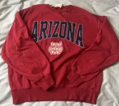 ARIZONAトレーナー スウェット 赤 古着 アメカジ