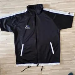 Kaepa ジップアップジャケット ブラック/ホワイト　ストリート