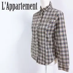 ● L'Appartement ボタンダウンシャツ ギンガムチェック 柄シャツのサムネイル