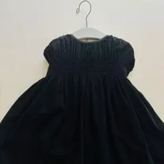 BONTON☆コーデュロイワンピース黒ブラックのサムネイル
