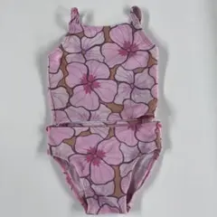 6-12m 80cmピンク花柄 セパレート水着 babygap
