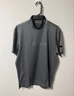 Titleist タイトリスト モックネック シャツ グレー L 半袖