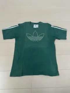 adidas 緑色 Tシャツ Sサイズ