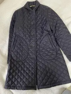 英国製　マッキントッシュキルティング　コート　ネイビー　36