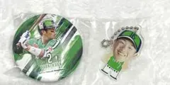 【新品】東京ヤクルトスワローズ #2 古賀 捕手 缶バッジキーチェーンセット