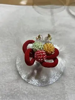 和風花モチーフ髪飾り