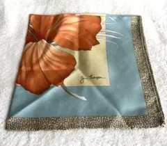 新品】ジム・トンプソン シルクスカーフ 花柄 47×47