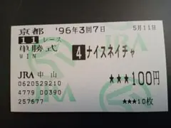 ナイスネイチャ　京阪杯　単勝馬券　ウマ娘