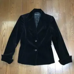 lNDIVI レディーススエードジャケット黒 S