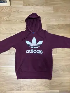 adidas パーカー ボルドー M