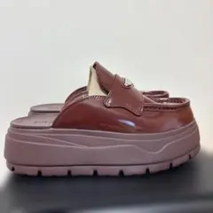 新品】エア ジョーダン ミュール 厚底 スエード ローファー サンダル