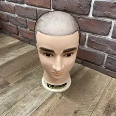 マネキン坊主 ウィッグ メンズ　カカシ用　マネキンヘッド　メイク　帽子置き　針