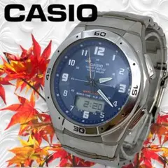 Ⴤ1224 ꕤ極美品 CASIO ウェーブセプター タフソーラー 腕時計 電波